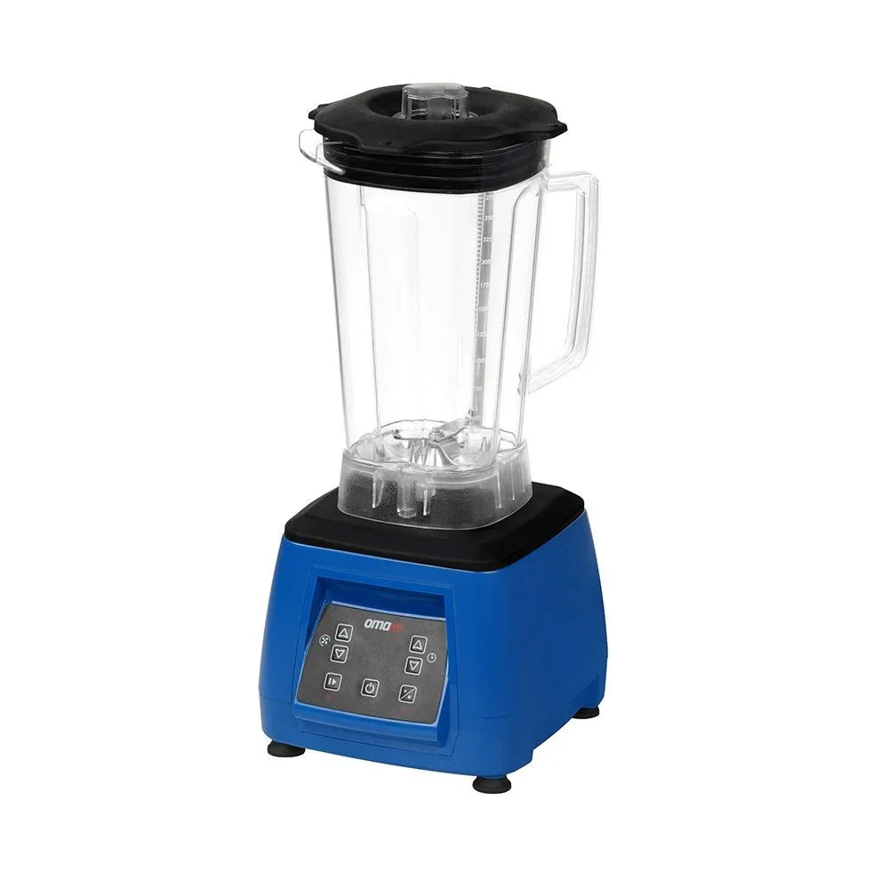 Omake BLE01.E15.0104 Buz Kırıcı Kapak Sensörlü Dijital Bar Blender, 3 L, 2200 W, Mavi