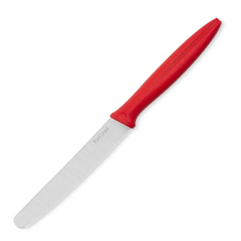 Pirge PRG46005-02 Pureline Domates Bıçağı Dişli 12 cm Kırmızı - Mutbaka Endüstriyel Mutfak Ekipmanları