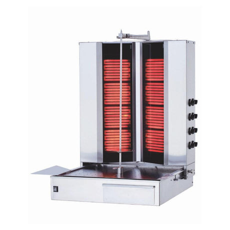 Kalitegaz Elektrikli Döner Ocağı Alttan Motorlu V Model 5+5 RADYANLI - Mutbaka