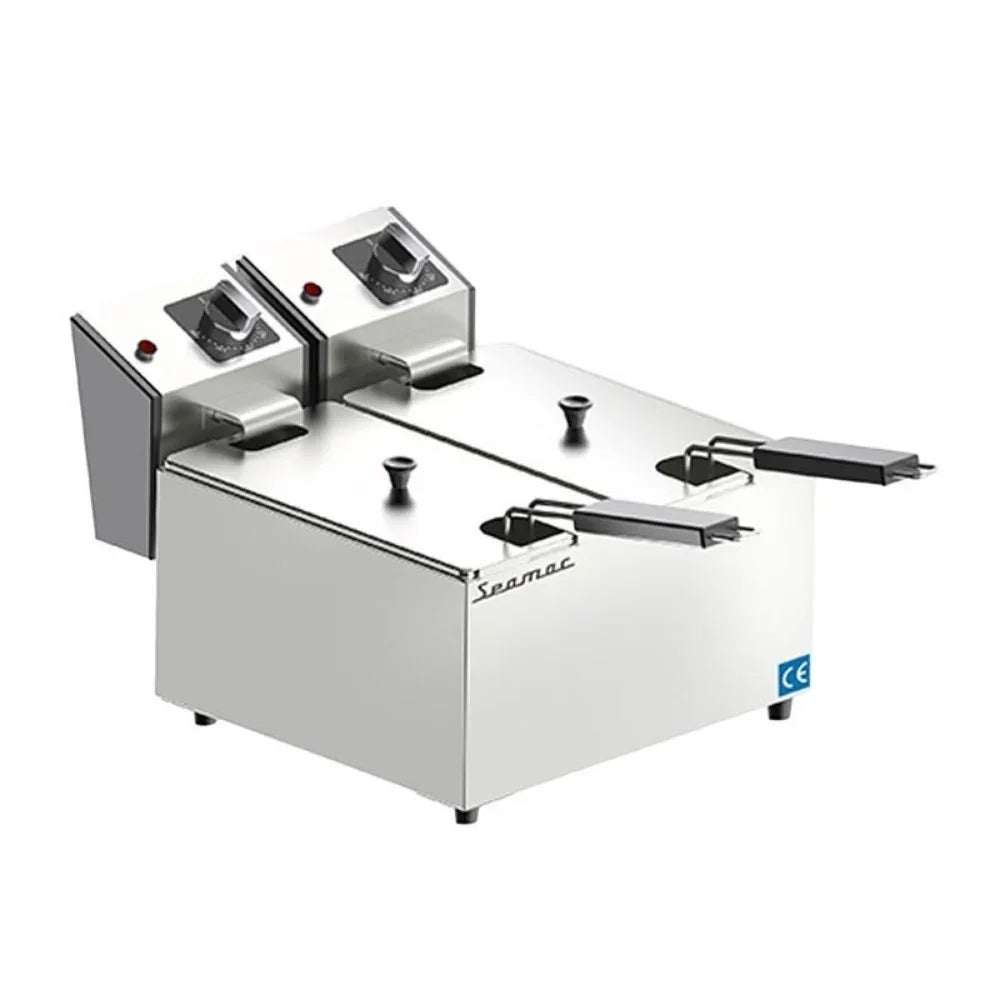 Seamac FRE10 Fritöz, Elektrikli 5+5 L - Mutbaka Endüstriyel Mutfak Ekipmanları