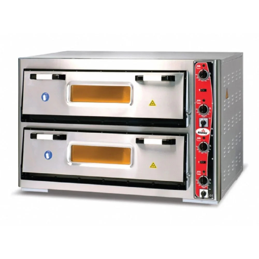 Atalay APF-962-2 Pizza Fırını 92x62 Çift Katlı 12 Kw - Mutbaka Endüstriyel Mutfak Ekipmanları
