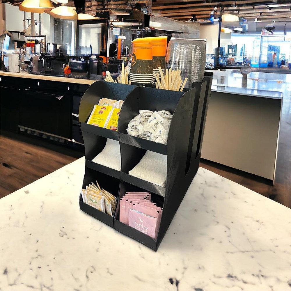 Decorelax 2'li 2 Bölmeli 16oz Bardak Uyumlu Çay, Kahve, Pipelik, Karıştırıcı, Karton Bardaklık Seti - Mutbaka