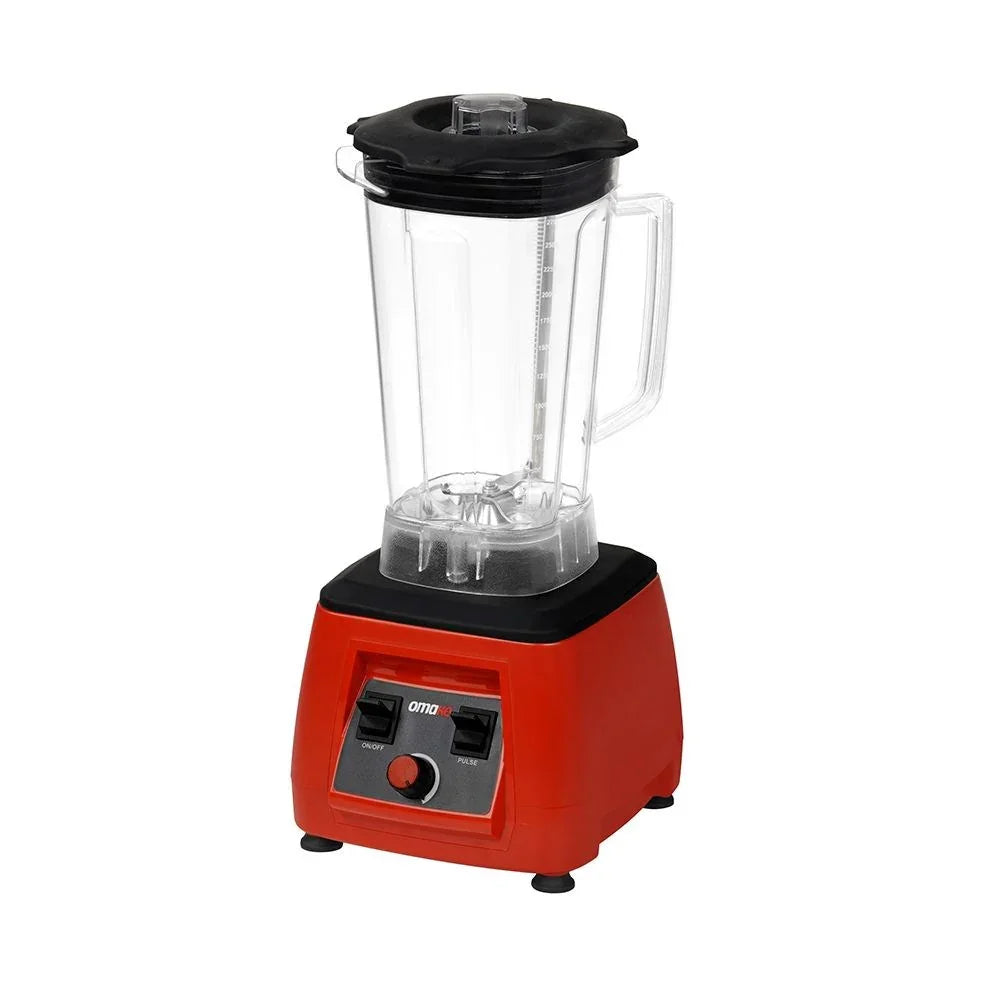 Omake BLE01.E11.0103 Buz Kırıcı Manuel Bar Blender, 3 L, 2200 W, Kırmızı