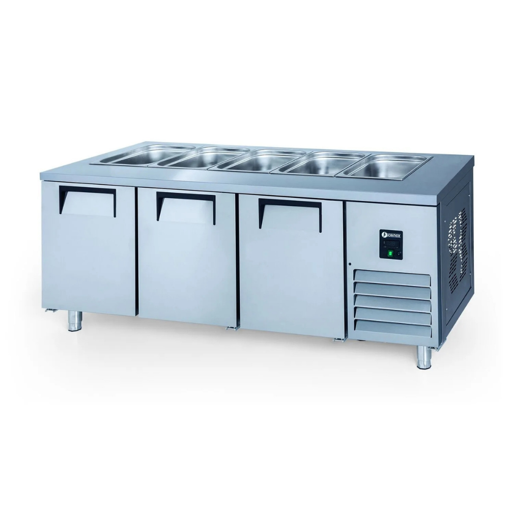 Iceinox STS 515 CR Servis Buzdolabı, 515 L, SS430, 3 Kapılı