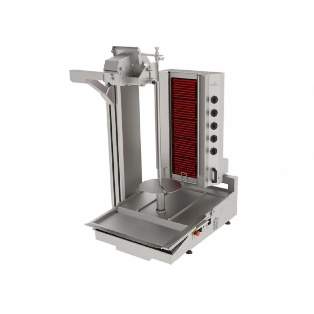 Atalay ADR-5E-GK Döner Robotu Elektrikli 5 Gözlü Geniş Kesim 5 Radyanlı 8 kW - Mutbaka Endüstriyel Mutfak Ekipmanları