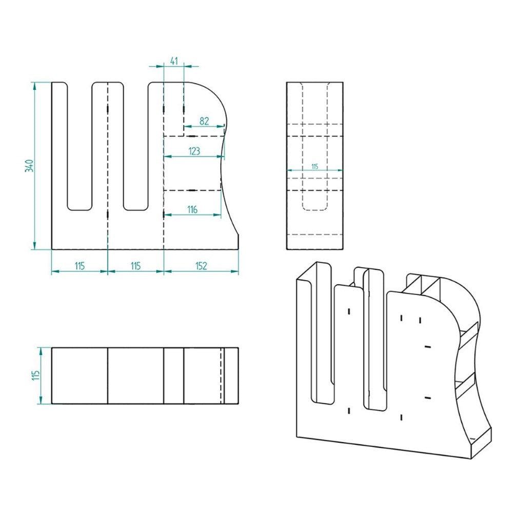 Decorelax 2'li 2 Bölmeli 16oz Bardak Uyumlu Çay, Kahve, Pipelik, Karıştırıcı, Karton Bardaklık Seti - Mutbaka