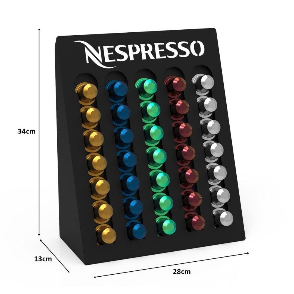 Decorelax Kapsül Kahve Organizer Stand Model -1 Siyah (Nespresso Kapsülü Uyumlu)