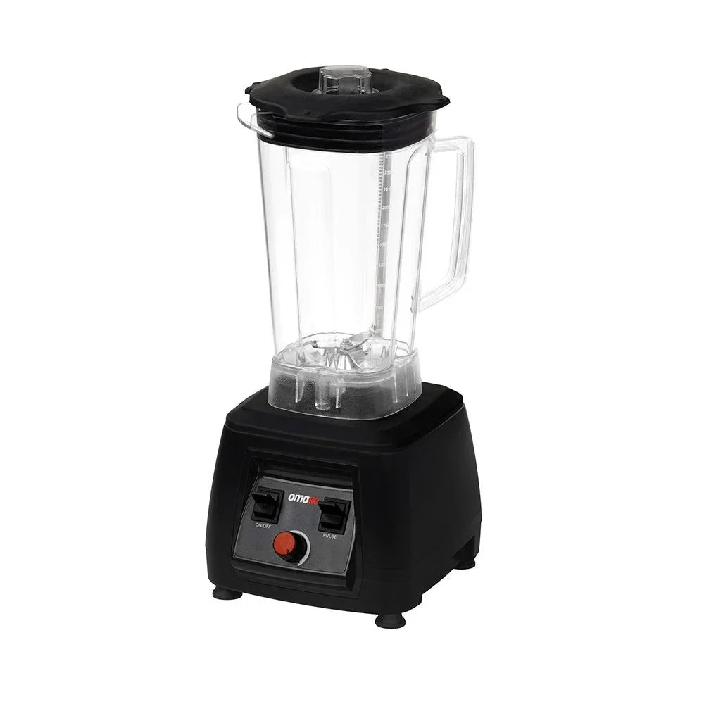 Omake BLE01.E11.0101 Buz Kırıcı Kapak Sensörlü Manuel Bar Blender, 3 L, 2200 W, Siyah