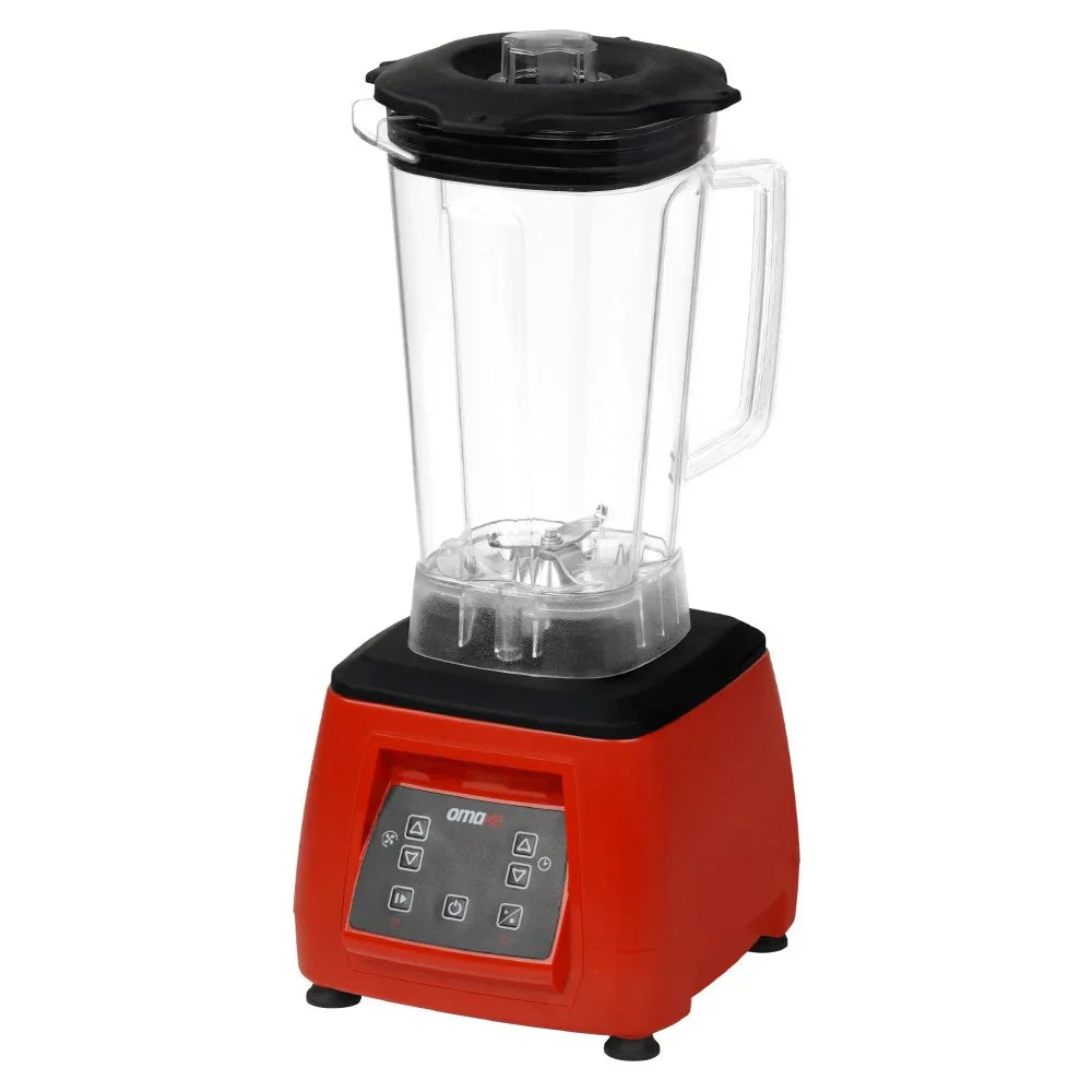 Omake BLE01.E15.0203 Buz Kırıcı Dijital Bar Blender, 3 L, 2200W, Kırmızı