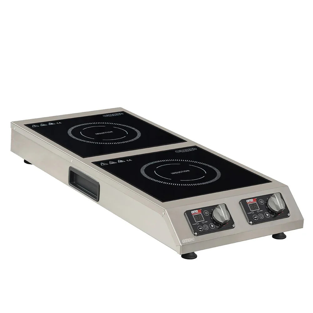 Omake IND21.I25.5000 Çiftli Set Üstü İndüksiyon Ocak, 2x5000 W, Elektrikli