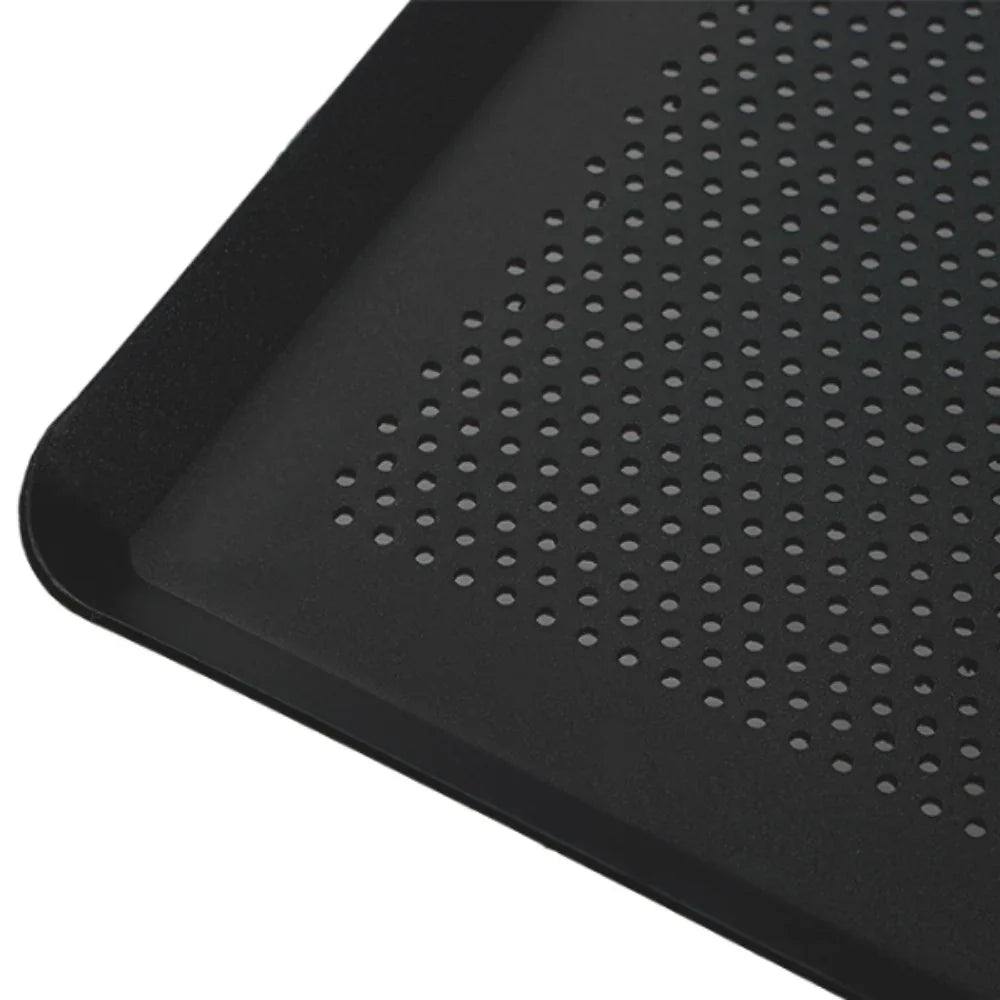 Almetal AL-AÇL.KPL.P.40.60.1 Delikli Teflon Kaplamalı Alüminyum 45° Açılı Tava 2 mm 40x60x1 cm