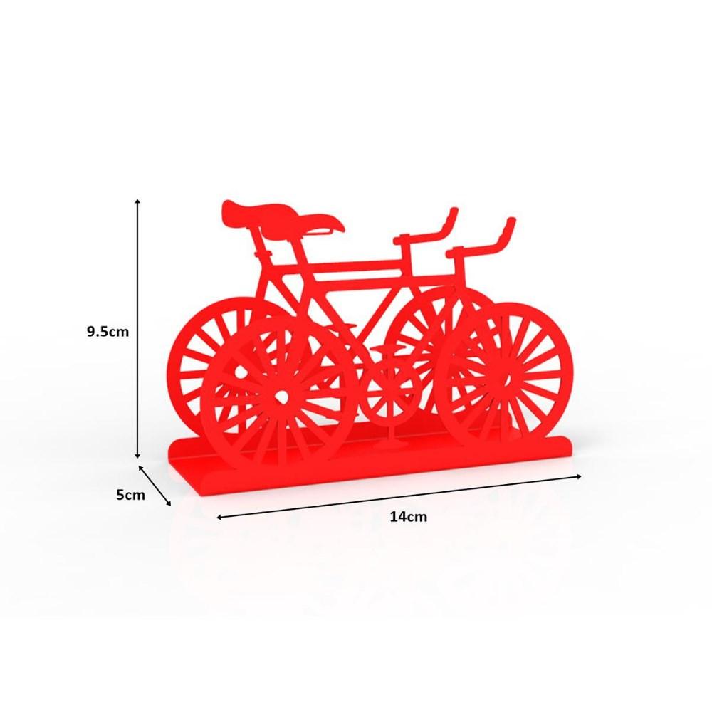 Decorelax Bisiklet Temalı Kırmızı Metal Peçetelik