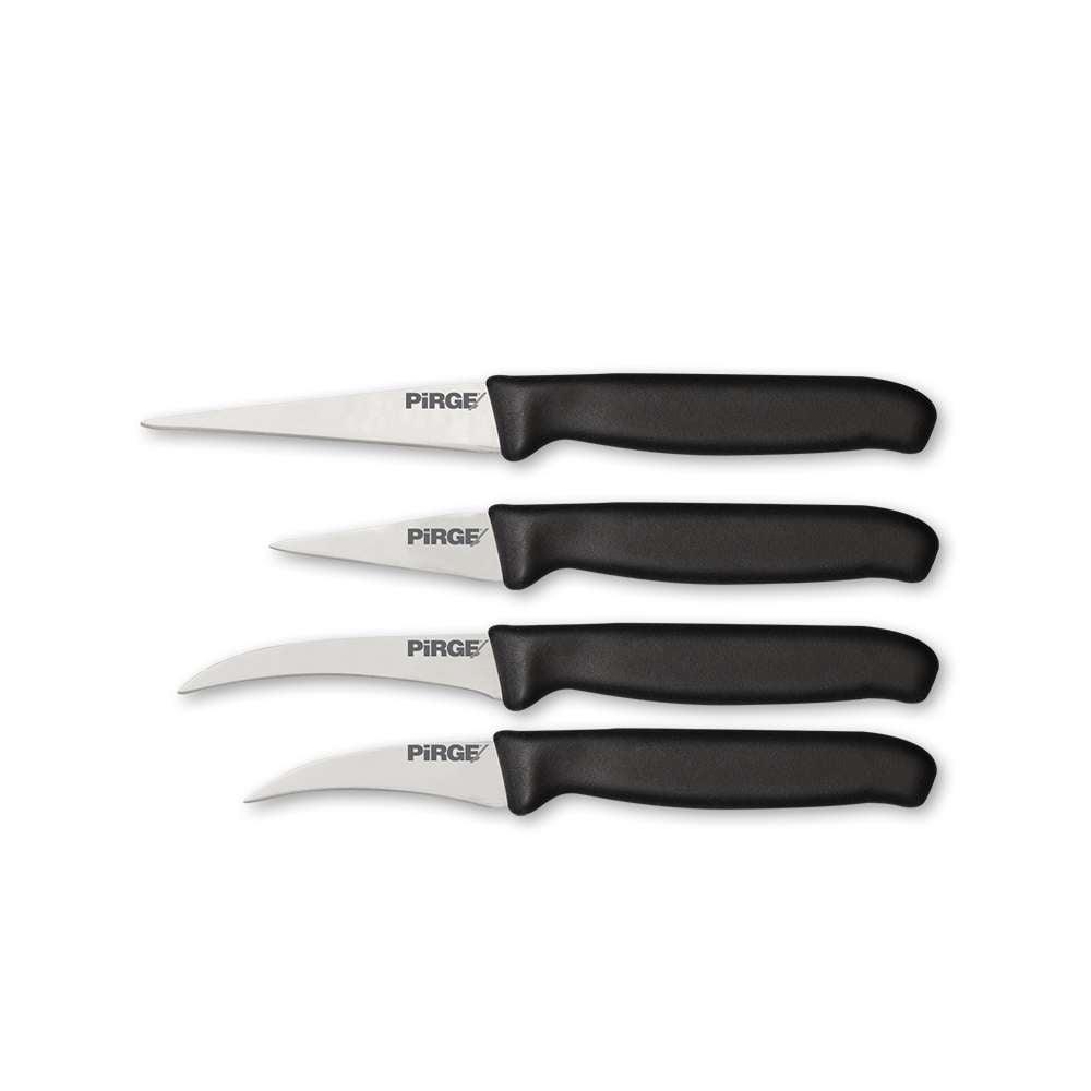 Pirge PRG41274-01 Gastro PMG Dekor Bıçağı Seti Siyah - Mutbaka Endüstriyel Mutfak Ekipmanları