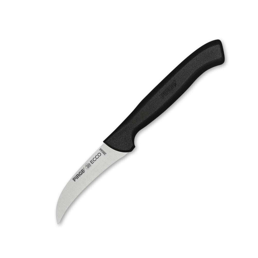 Pirge PRG38044-01 Ecco Sebze Bıçağı Kıvrık 7,5 cm Siyah - Mutbaka Endüstriyel Mutfak Ekipmanları