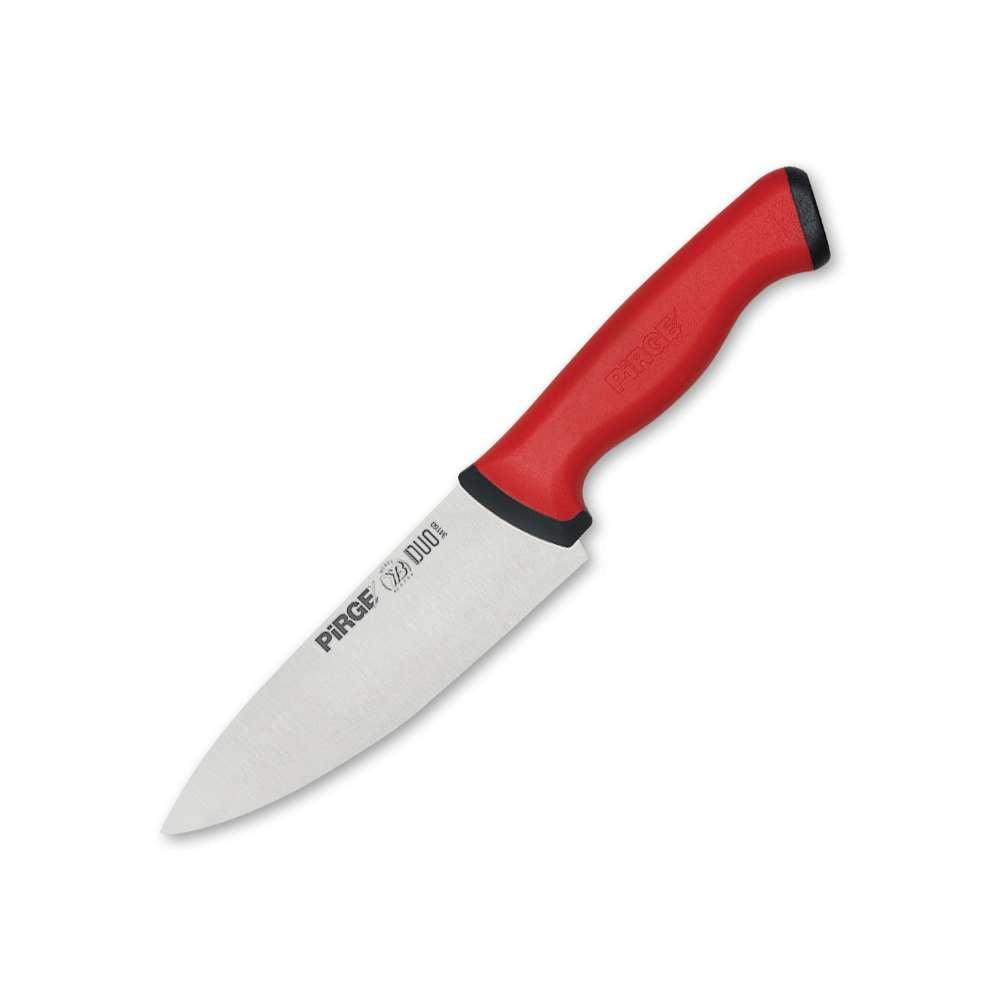 Pirge PRG34159-02 Duo Şef Bıçağı 16 cm Kırmızı - Mutbaka Endüstriyel Mutfak Ekipmanları