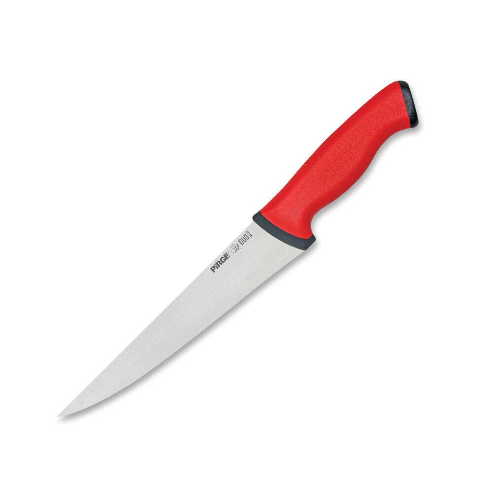 Pirge PRG34123-02 Duo Kasap Bıçağı No: 3 Sivri 19 cm Kırmızı - Mutbaka Endüstriyel Mutfak Ekipmanları