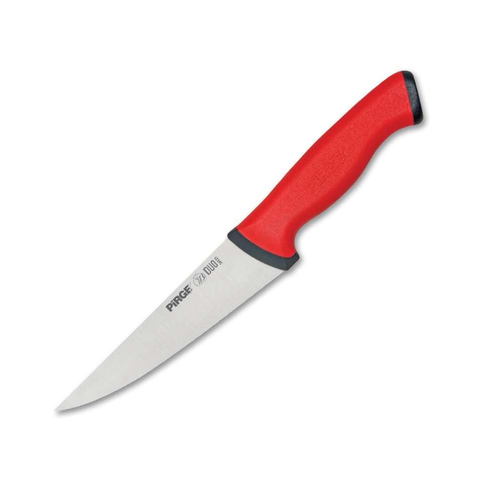 Pirge PRG34121-02 Duo Kasap Bıçağı No: 1 Sivri 14,5 cm Kırmızı - Mutbaka Endüstriyel Mutfak Ekipmanları