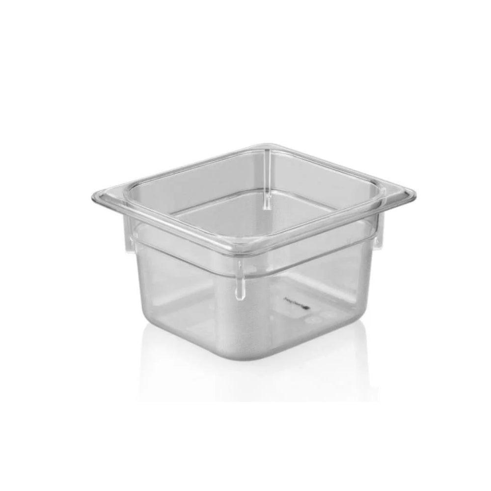 Kapp Polikarbon Şeffaf Gastronom Küvet 1/6 100 mm - Mutbaka