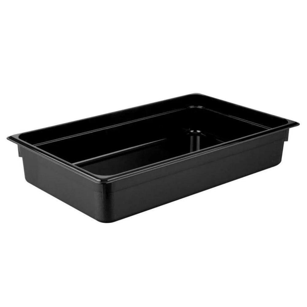 Kapp Polikarbon Siyah Gastronom Küvet 1/1 100 mm - Mutbaka