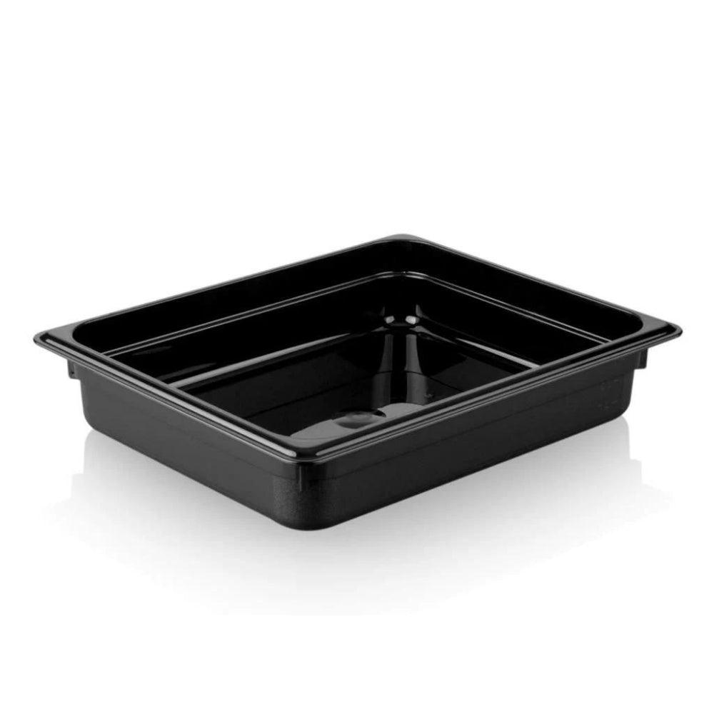 Kapp Polikarbon Siyah Gastronom Küvet 1/2 65 mm - Mutbaka