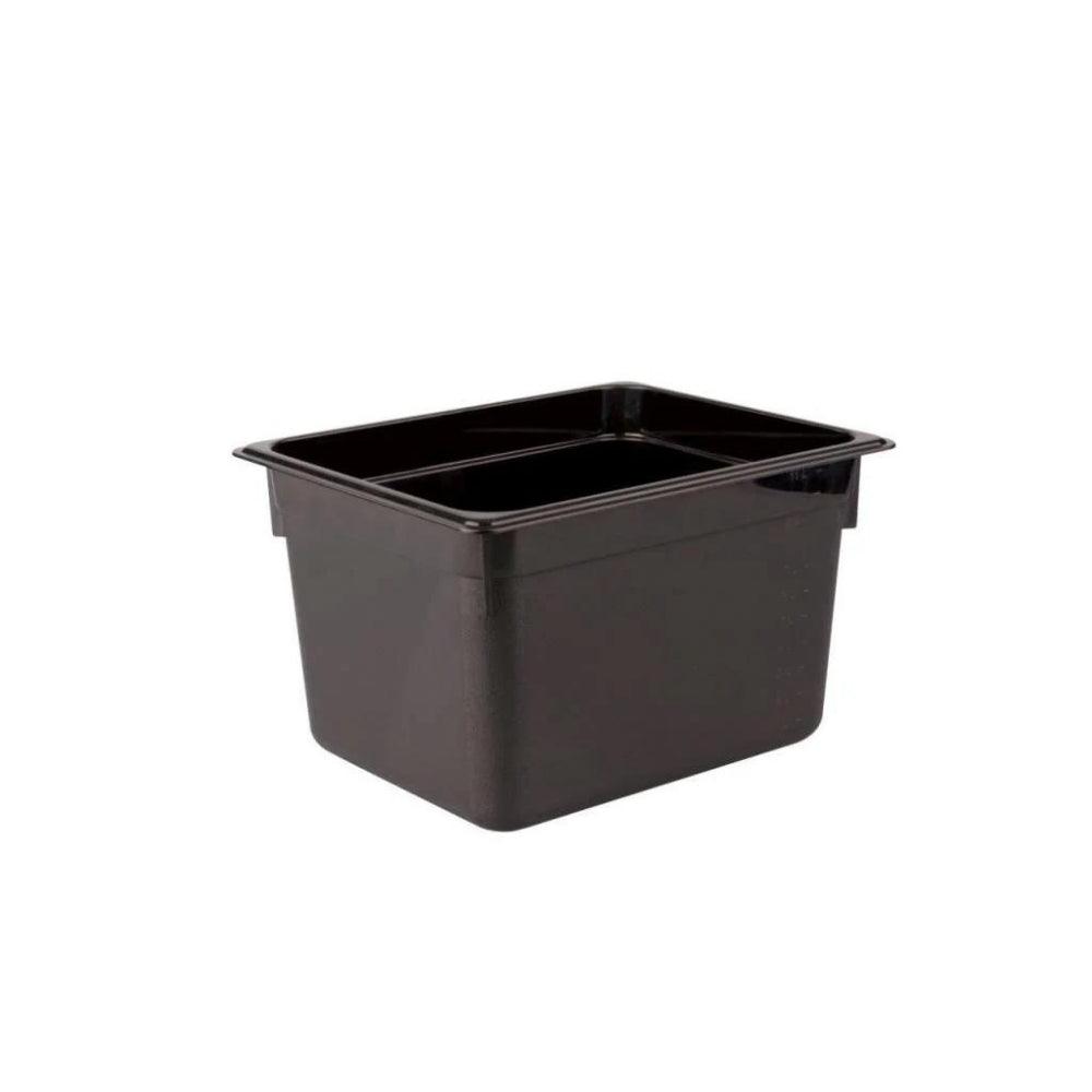 Kapp Polikarbon Siyah Gastronom Küvet 1/2 200 mm - Mutbaka