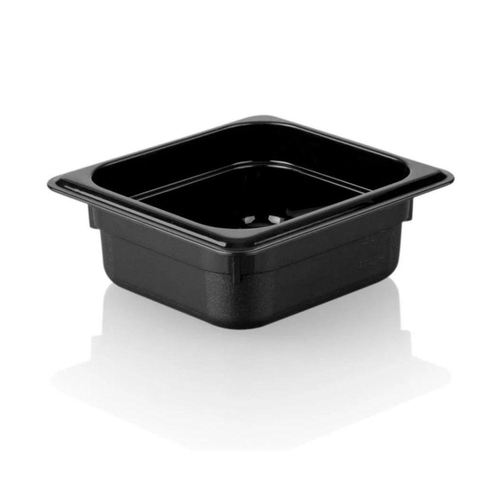 Kapp Polikarbon Siyah Gastronom Küvet 1/6 65 mm - Mutbaka
