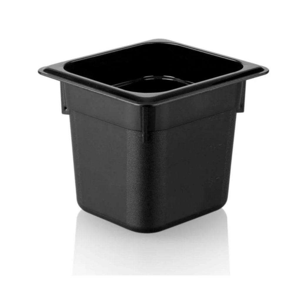 Kapp Polikarbon Siyah Gastronom Küvet 1/6 150 mm - Mutbaka