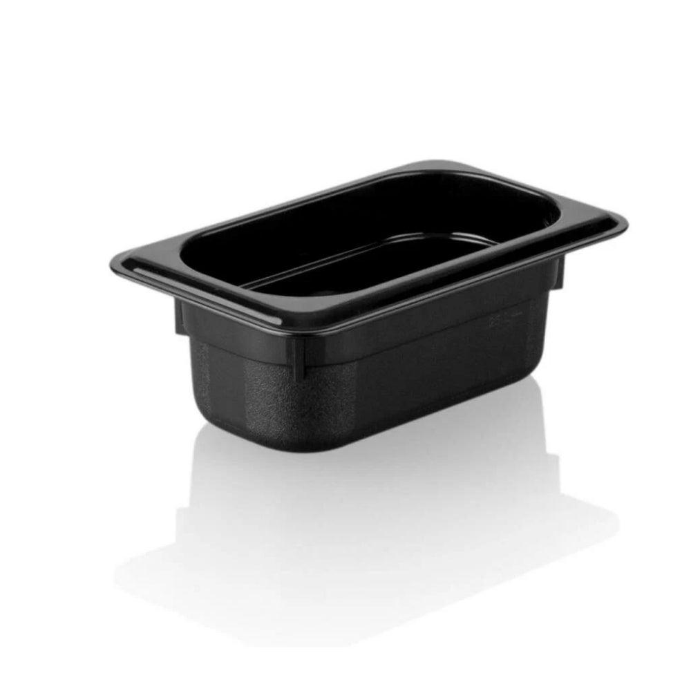 Kapp Polikarbon Siyah Gastronom Küvet 1/9 65 mm - Mutbaka