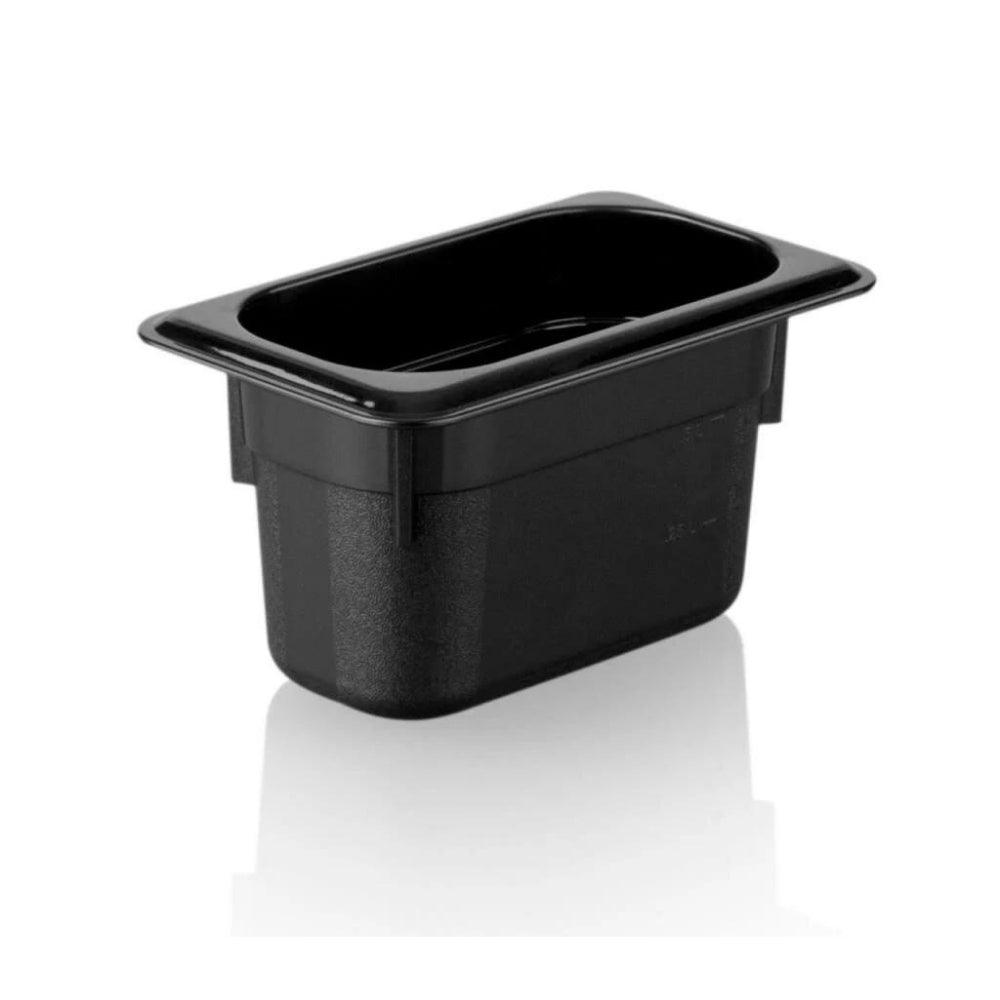Kapp Polikarbon Siyah Gastronom Küvet 1/9 100 mm - Mutbaka