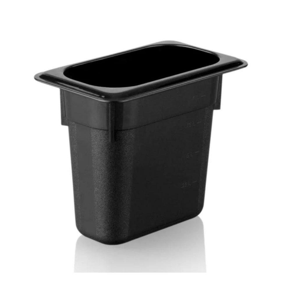 Kapp Polikarbon Siyah Gastronom Küvet 1/9 150 mm - Mutbaka