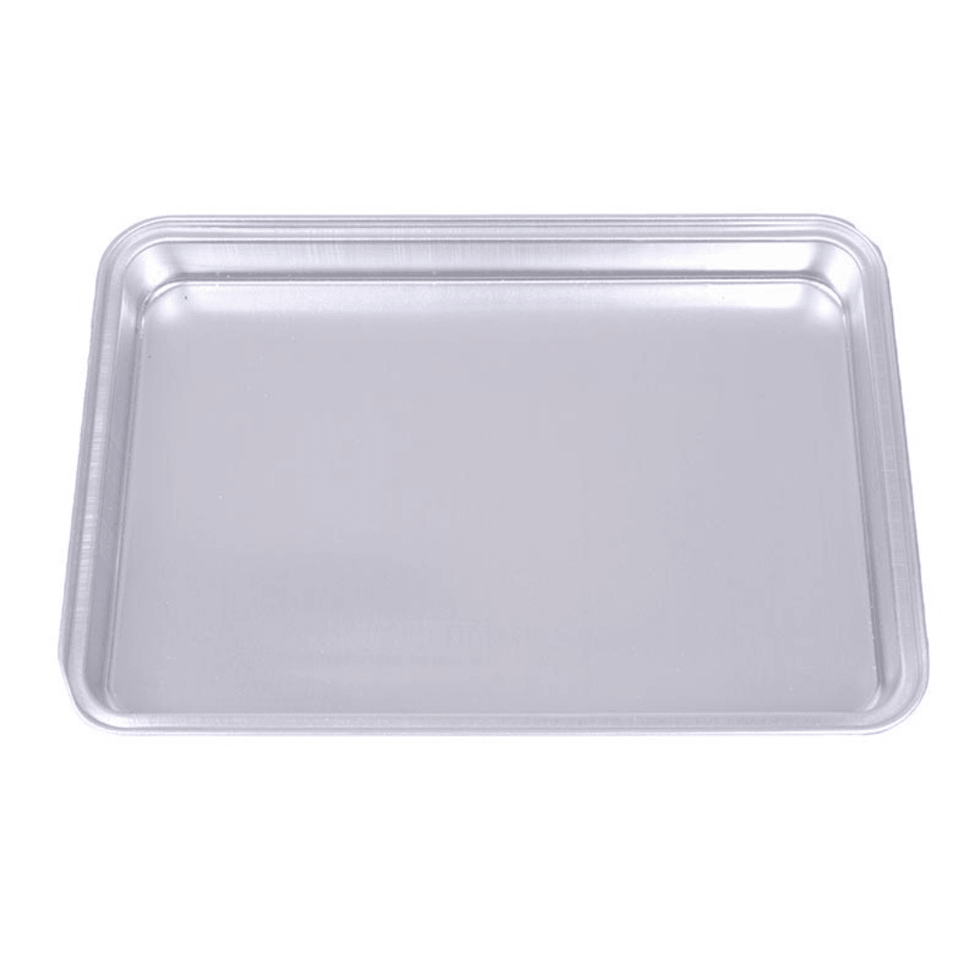 Almetal Alüminyum Köşeli Tek Kullanımlık Baklava Tepsi (Kordonlu-İnce) 20x30x3 cm - Mutbaka