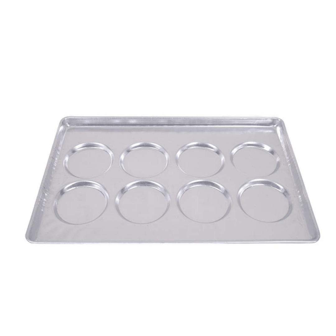 Almetal Alüminyum Hamburger Ekmek Tava (115 mm) 40x60 cm 8 Göz - Mutbaka