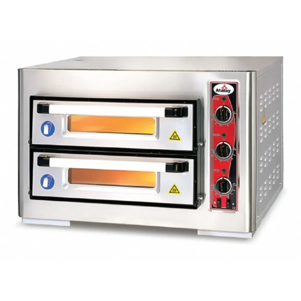 Atalay APF-50-2 Pizza Fırını 50x50 Çift Katlı 6 Kw - Mutbaka Endüstriyel Mutfak Ekipmanları