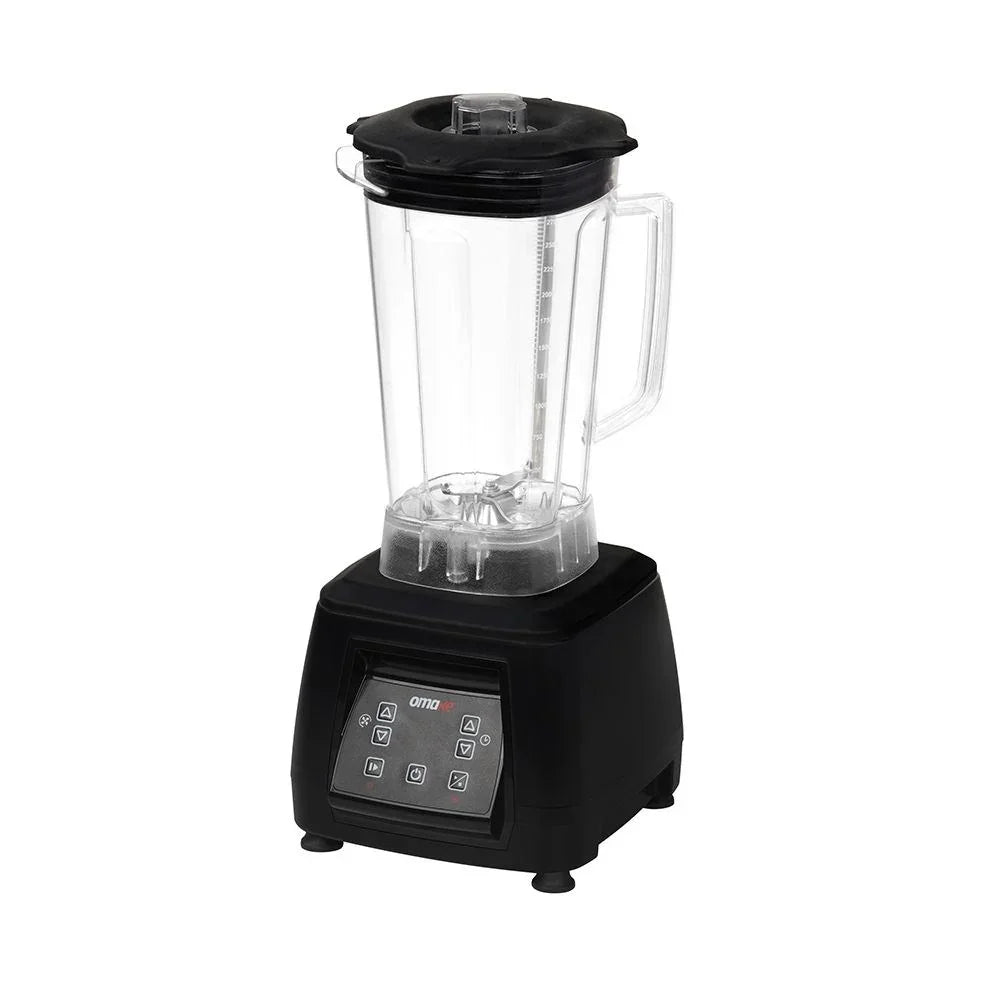 Omake BLE01.E15.0101 Buz Kırıcı Kapak Sensörlü Dijital Bar Blender, 3 L, 2200 W, Siyah