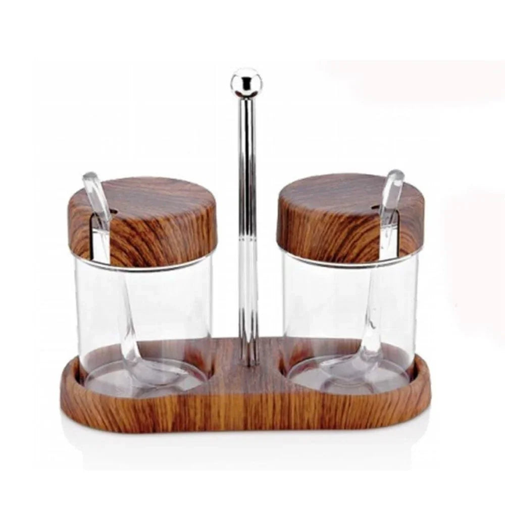 Evelin 10199 2'li Kristal Baharatlık Seti 7,5x 16,5x 10 cm - Mutbaka Endüstriyel Mutfak Ekipmanları