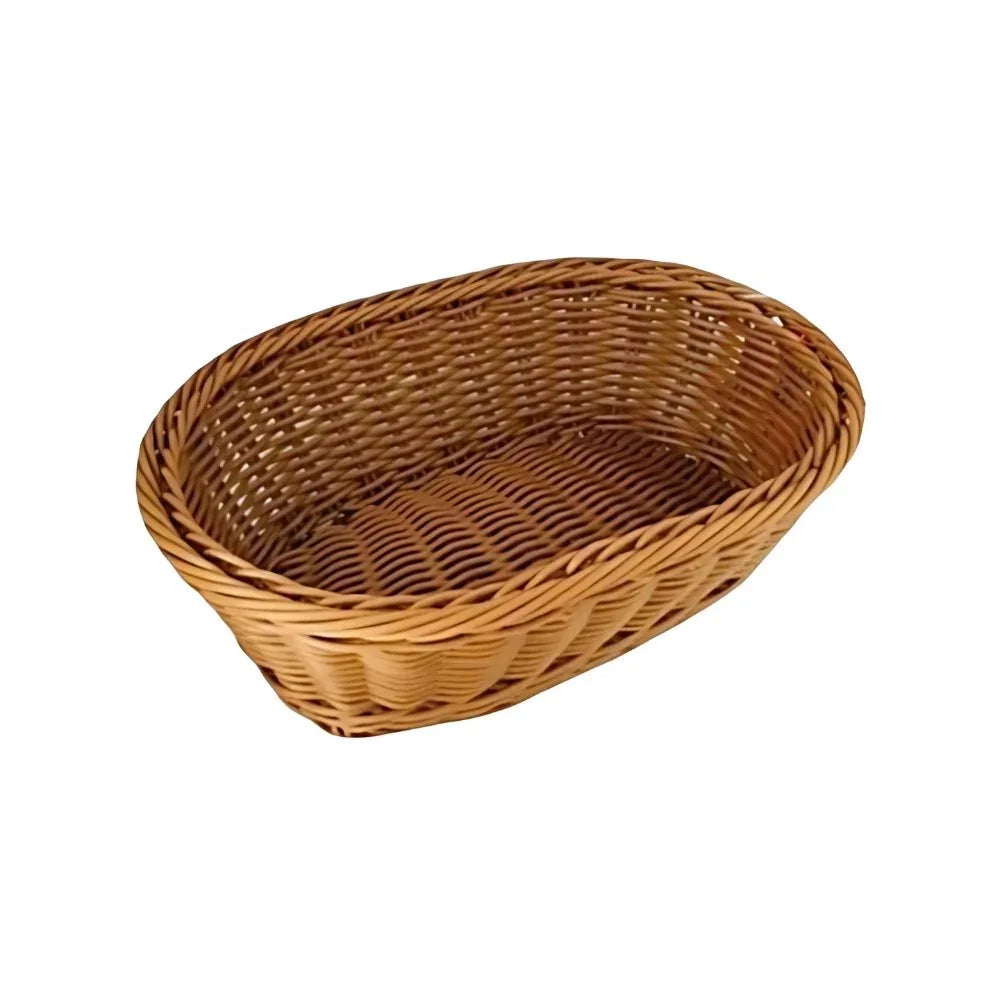 Ün UN 53459S Oval Ekmek Sepeti 24x16x7 cm Sarı - Mutbaka Endüstriyel Mutfak Ekipmanları