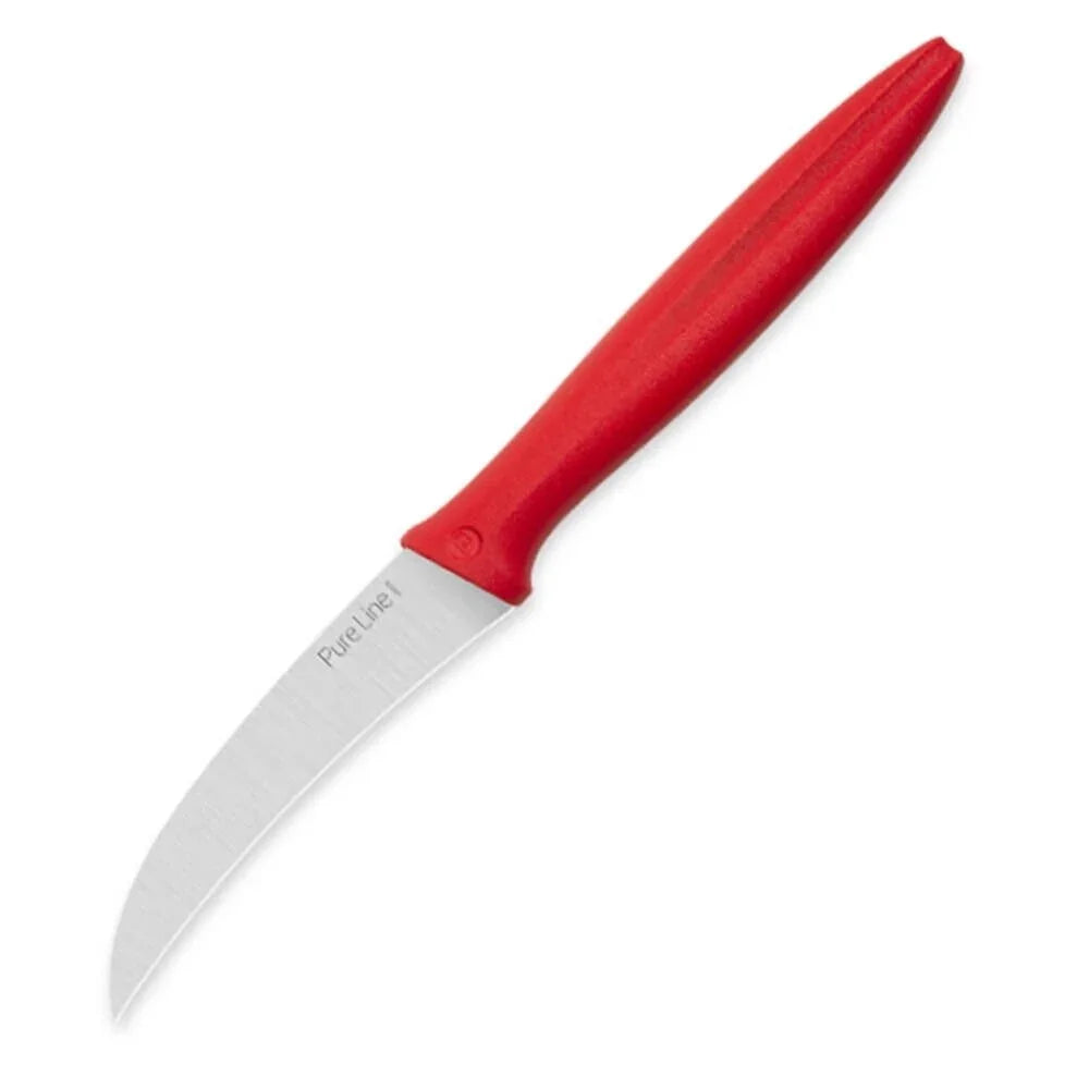 Pirge PRG46000-02 Pureline Kıvrık Soyma Bıçağı 9 cm Kırmızı - Mutbaka Endüstriyel Mutfak Ekipmanları