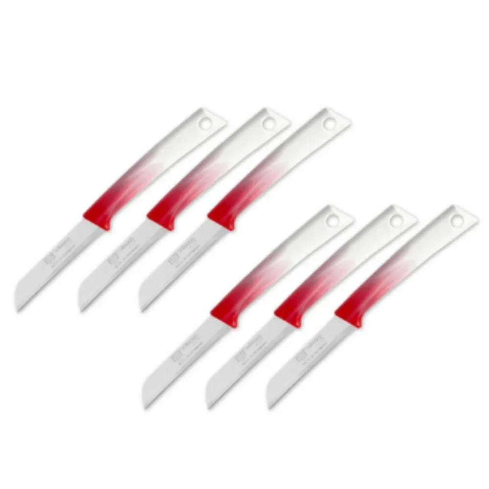Pirge PRG21505-02 Pure Line Solingen Meyve Bıçağı Seti 6'lı Kırmızı - Mutbaka Endüstriyel Mutfak Ekipmanları