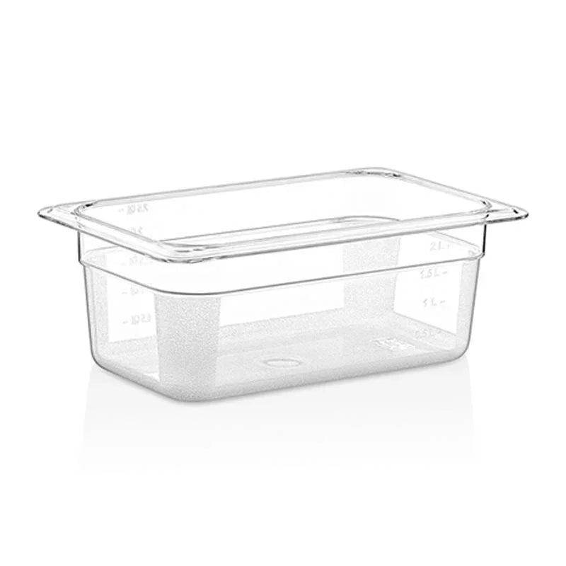 GastroPlast GN 1/4-100 mm Polikarbon Gastronorm Küvet - Mutbaka Endüstriyel Mutfak Ekipmanları