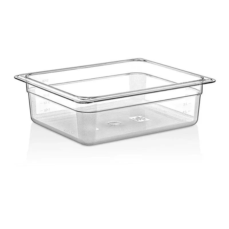 GastroPlast GN 1/2-100 mm Polikarbon Gastronorm Küvet - Mutbaka Endüstriyel Mutfak Ekipmanları