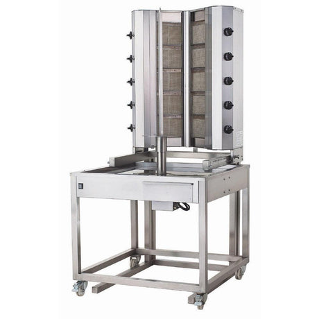 Kalitegaz Gazlı Döner Ocağı Alttan Motorlu Arabalı V Model 5+5 Radyanlı - Mutbaka