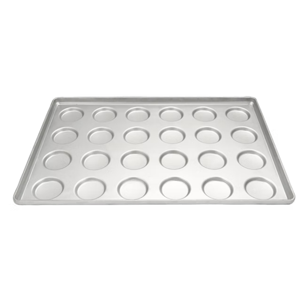 Almetal ALMZ-HT.24.50.74.16 Alüminize Hamburger Ekmek Tava (16 mm) 50x74 cm 24 Göz