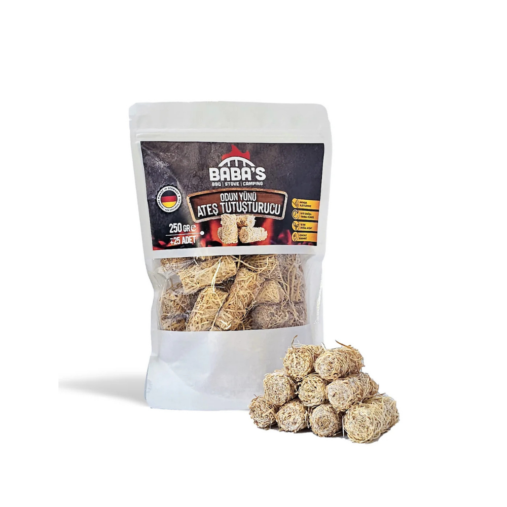 Baba's Odun Yünü Tutuşturucu 25 Adet / 250 g