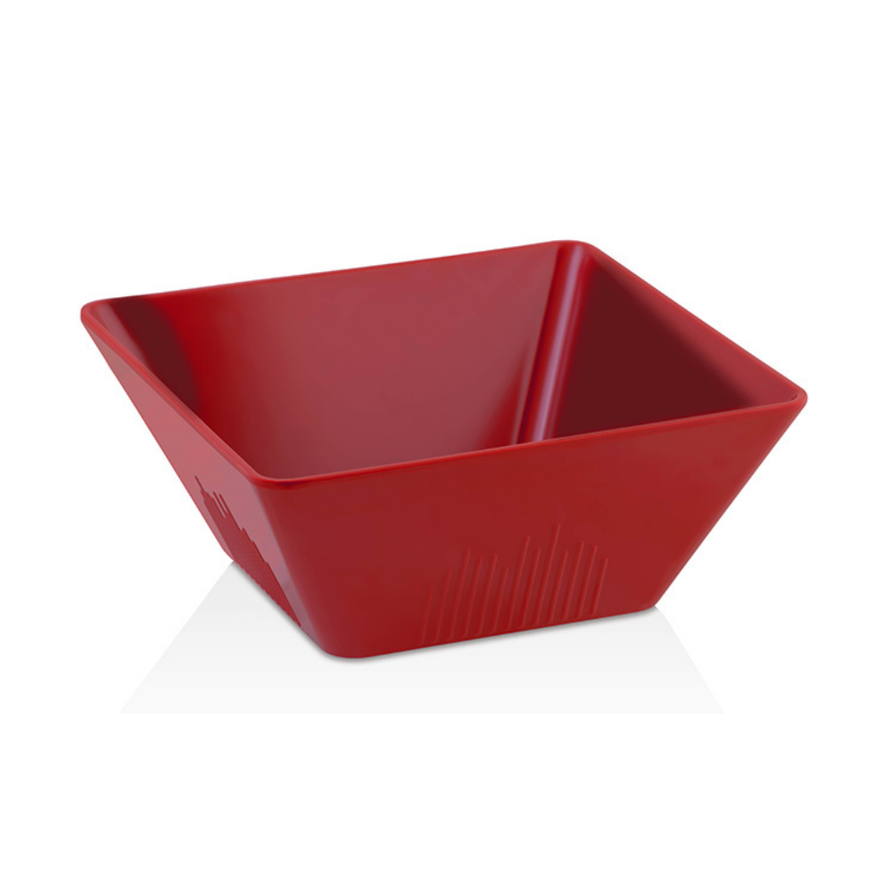 Atlasform K728 Kare Açık Büfe Kase, 30x30 cm, Kırmızı