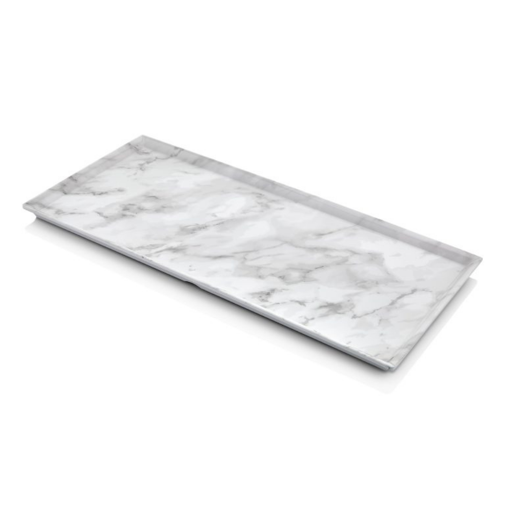 Atlasform M704 Mermer Desen Sunum Tepsisi, 43x25 cm, Mermer Desen