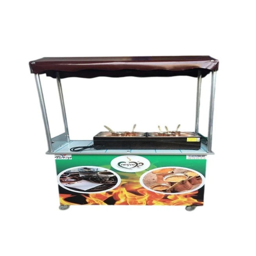 Cemko 1755 Kumda Kahve Arabası Çift Gözlü Gaziosmanpaşa Modeli