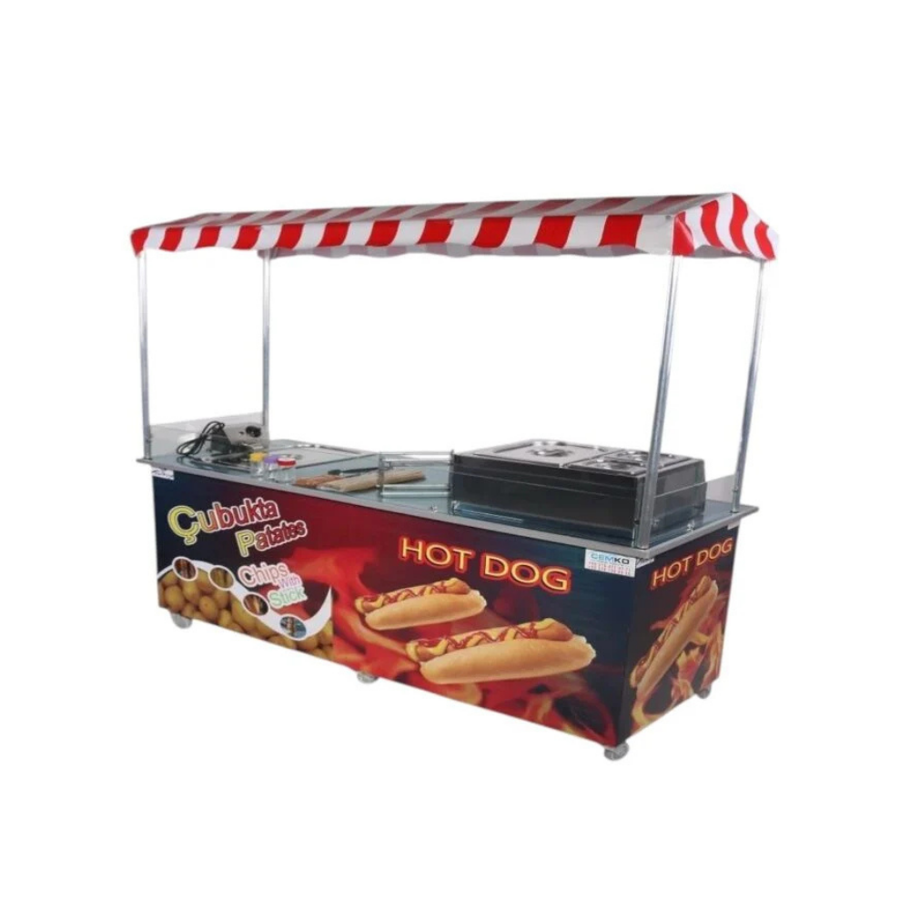 Cemko 1654 Hotdog ve Çubukta Patates Arabası Dalyan Modeli