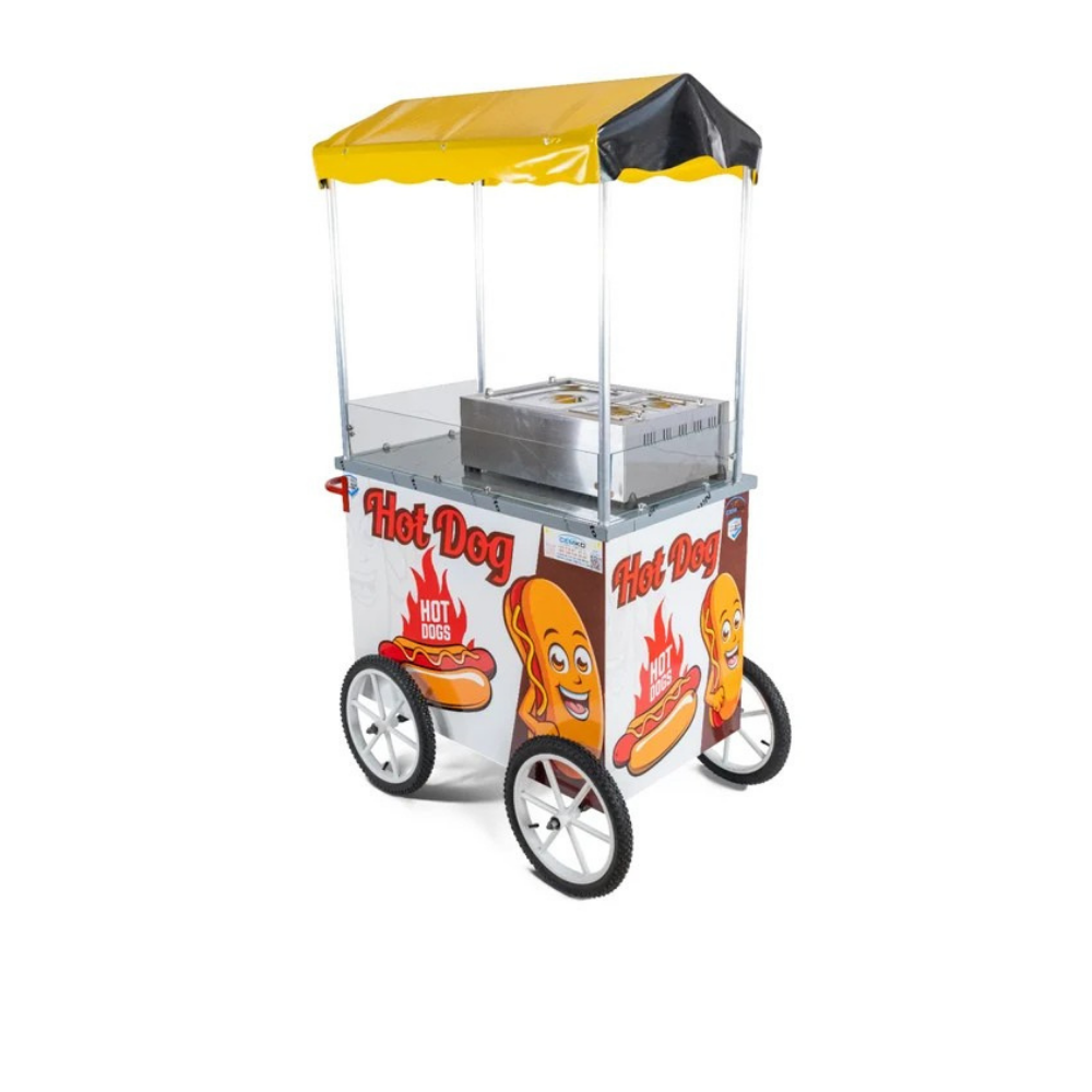 Cemko 1651 Tekerlekli Hotdog Arabası Çanakkale Modeli