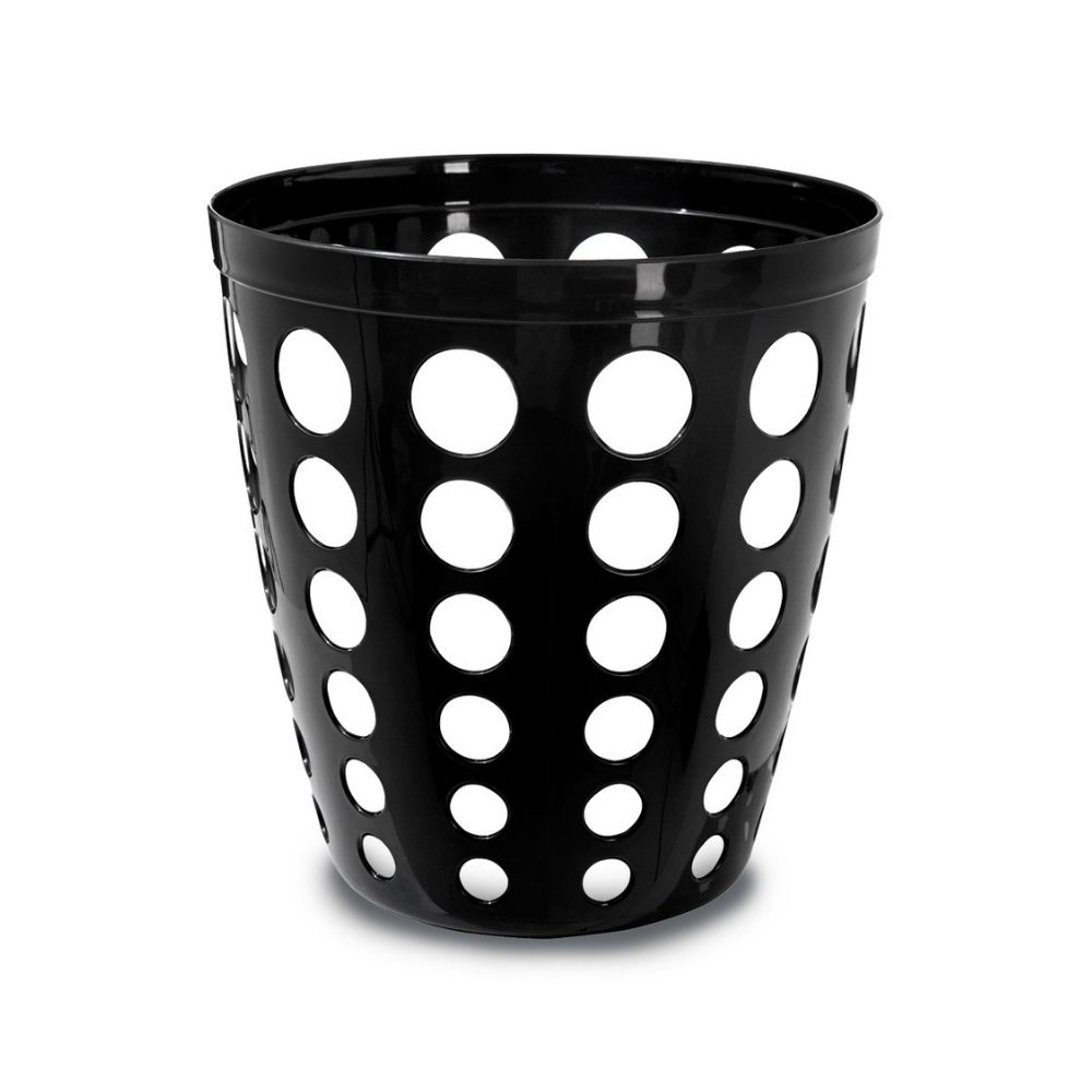 Dayco 0122B Plastik Ofis Tipi Çöp Kovası, Siyah