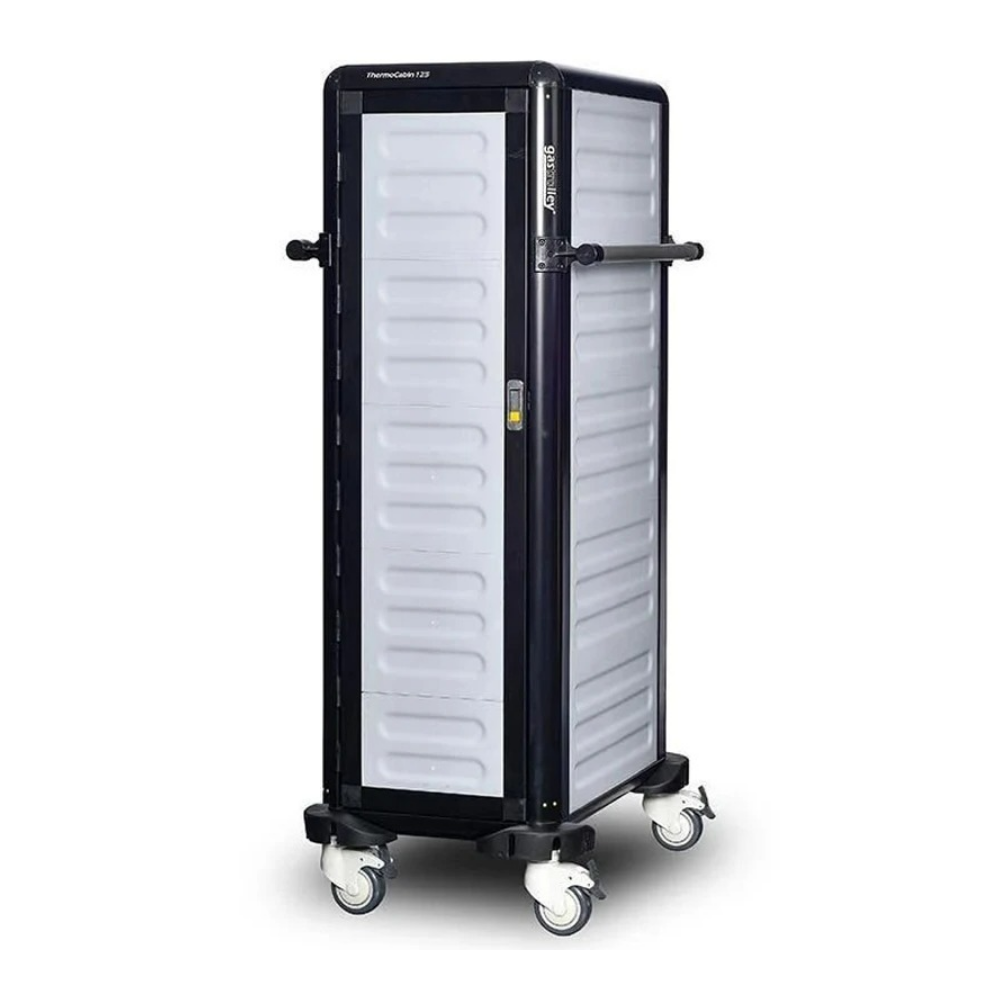 Gastrolley G.TT.09.S.4 Tekli Termo Tepsi Taşıma Arabası (2 Yan + Arka Kapalı + Kapılı)